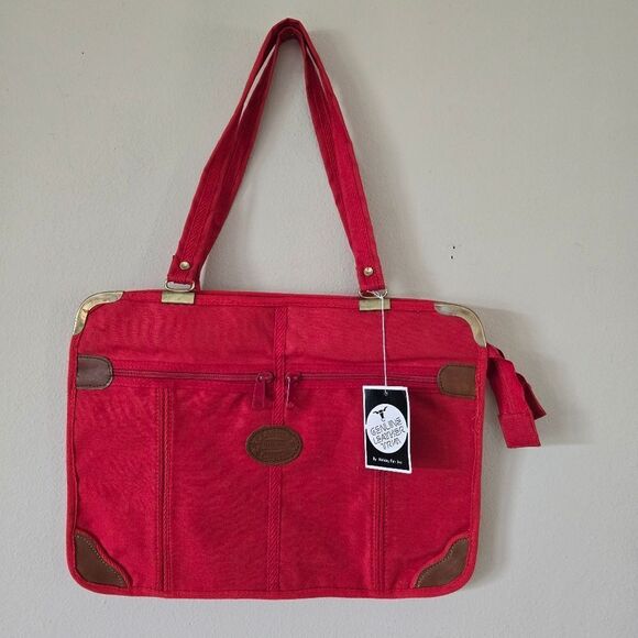 Holiday Fair Travel Bag Red Vintage NWT - Picture 1 of 13